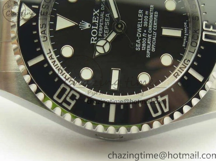 Best AAA Replica Sites Black DEEPSEA ARF Bracelet 904L 1:1 Best Case And SH SS 116660 3484 WaterResistant Sea-Dweller Edition 1217